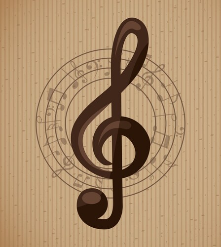 Music note silhouette style icon Royalty Free Vector Image