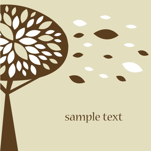 Autumn leaves background Royalty Free Vector Image