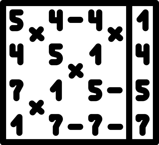 Radix sort algorithm line icon vector image