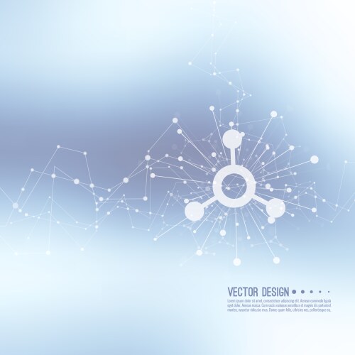 Array with dynamic emitted particles vector image