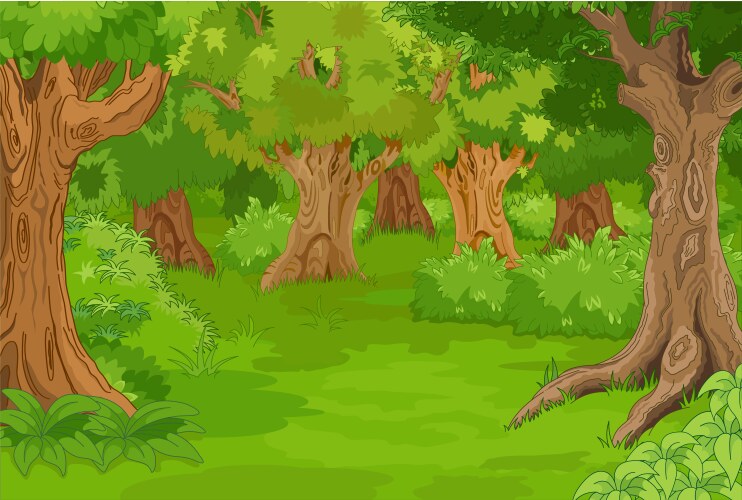 forest glade vector