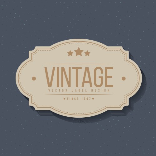 Vintage labels and frame design elements Vector Image