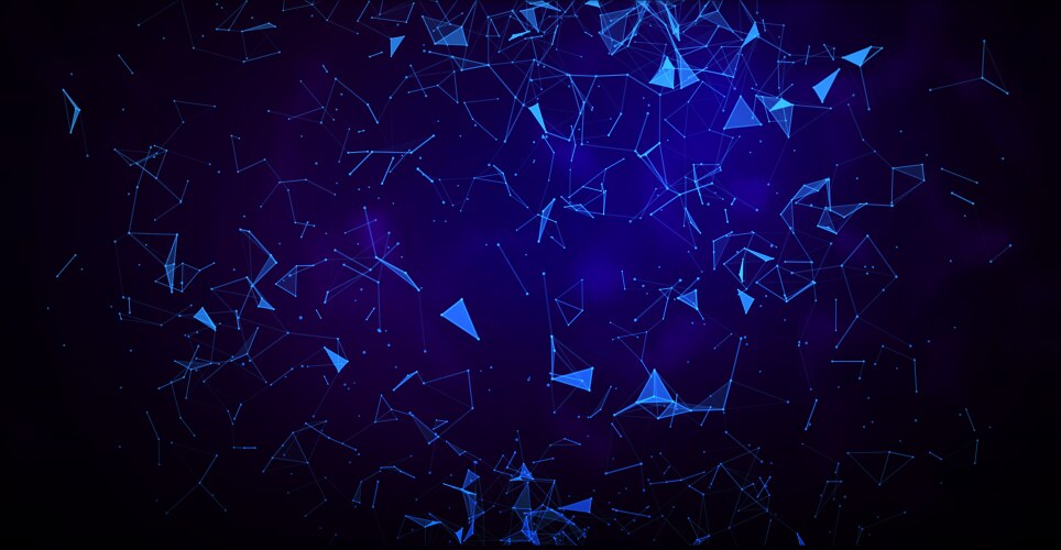 Abstract digital background with lines and points vector image