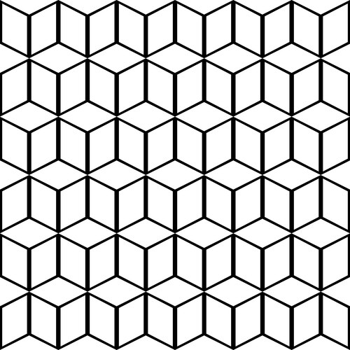 Geometric Cube Pattern – Royalty-Free Vector | VectorStock