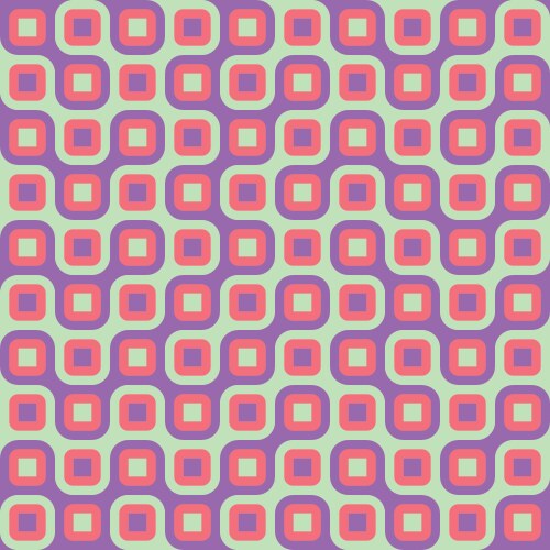 Retro abstract geometric seamless pattern Vector Image