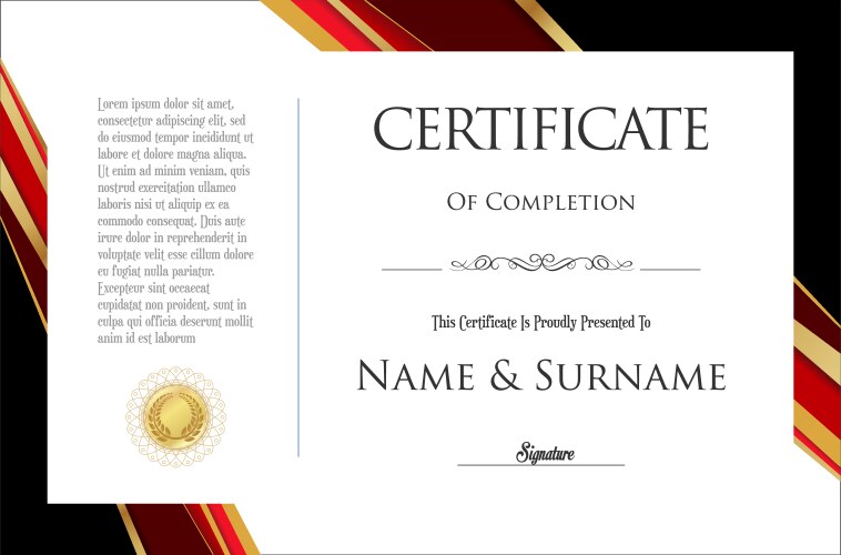 Certificate best award diploma set Royalty Free Vector Image
