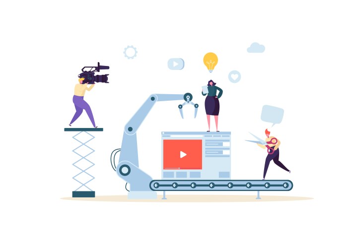 Movie Production Concept vector image