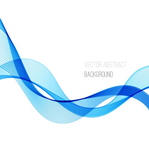 Smooth wave stream line abstract header layout vector image