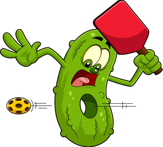 pickle cartoon character vector image