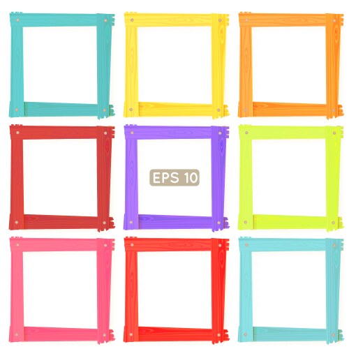 Photo frames set Royalty Free Vector Image - VectorStock