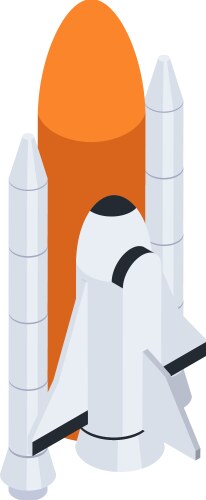 spacecraft isometric icon vector image