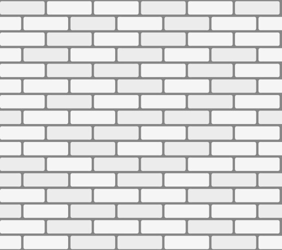 White brick wall seamless texture Royalty Free Vector Image
