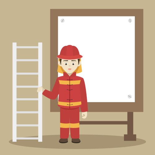Icon fireman Royalty Free Vector Image - VectorStock