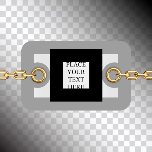Cardboard Chain Vector Gold chains Royalty Free Vector Image - VectorStock