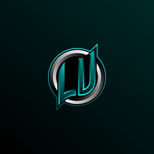 Lv logo initial with geometric shield shape – Royalty-Free Vector ...