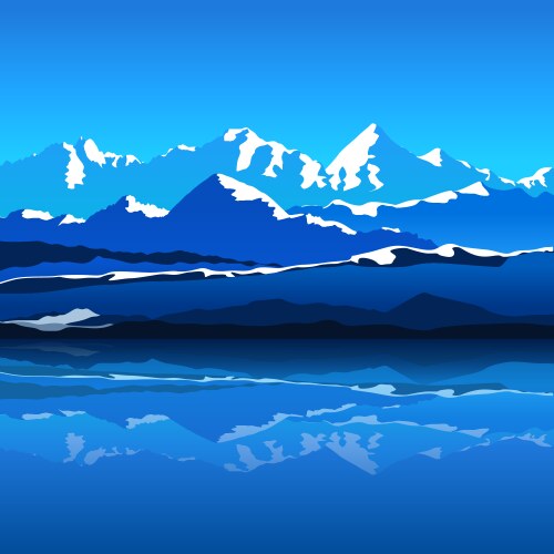 Picture mountain Royalty Free Vector Image - VectorStock