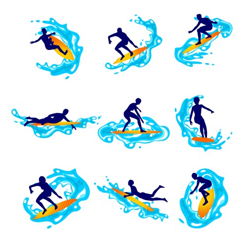 Water sports Royalty Free Vector Image - VectorStock