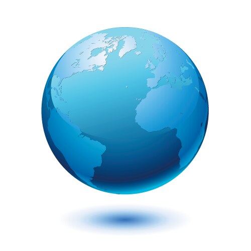 Earth globe Royalty Free Vector Image - VectorStock