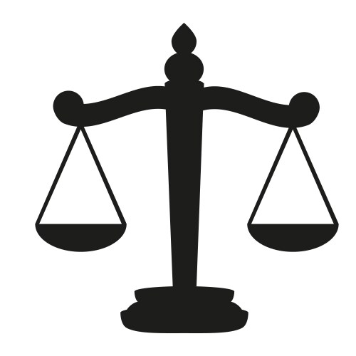 Justice Scales Symbol Vector Image