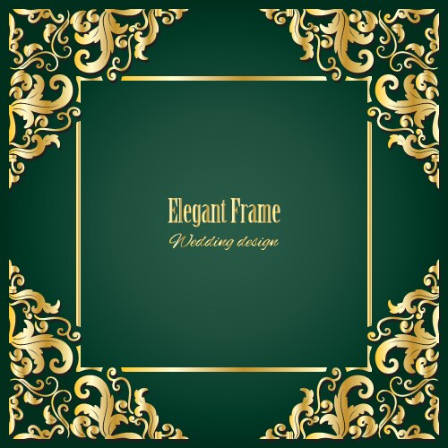 Luxury premium golden vintage background design Vector Image