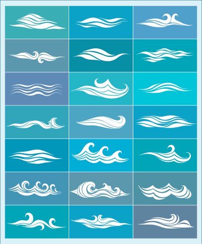 Seamless waves Royalty Free Vector Image - VectorStock