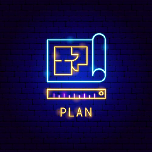 Paper neon label Royalty Free Vector Image - VectorStock
