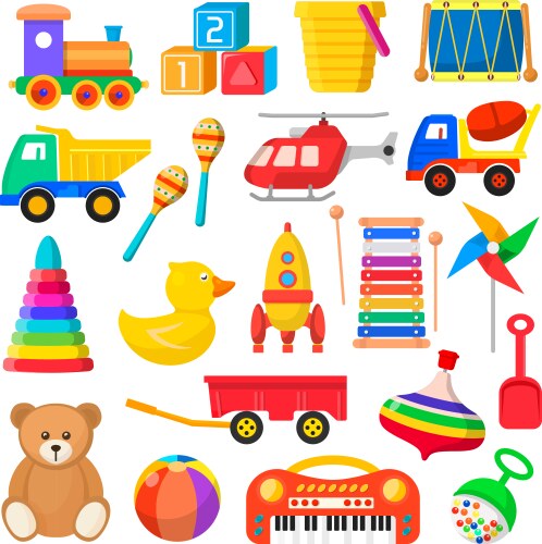 Children's Toy Collection Vector Image