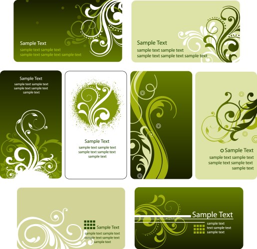 business card templates vector image