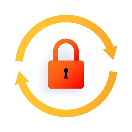 Man enters password Royalty Free Vector Image - VectorStock