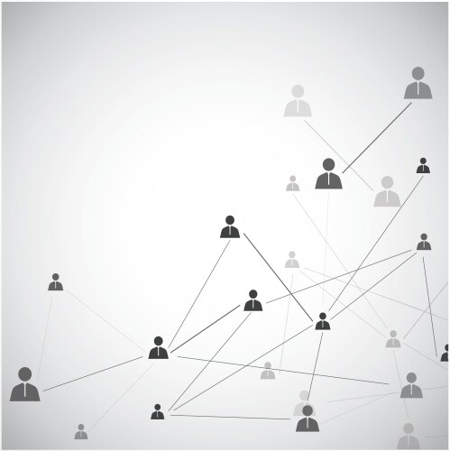 Human model connection Royalty Free Vector Image