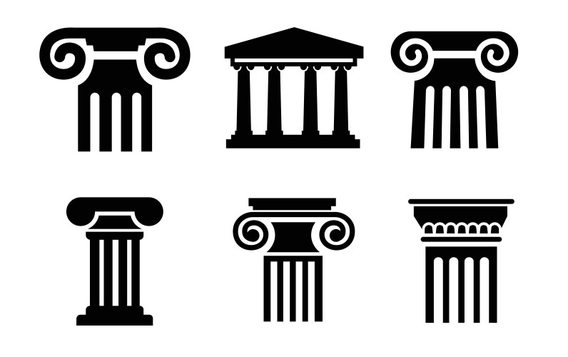 Greek Column Clipart Corinthian Column Drawing Hi Res Stock