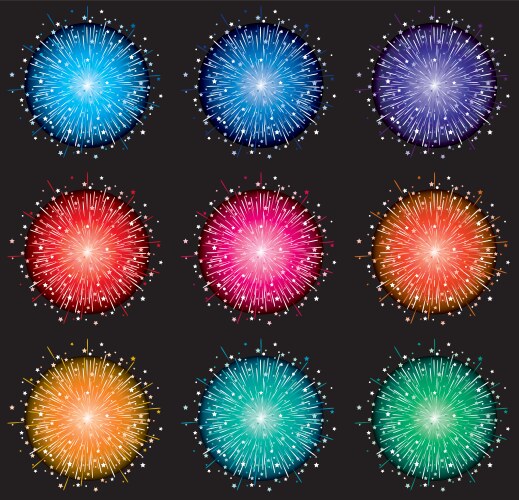 Fireworks Royalty Free Vector Image - VectorStock