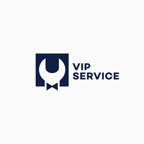 Vip service logo vector image