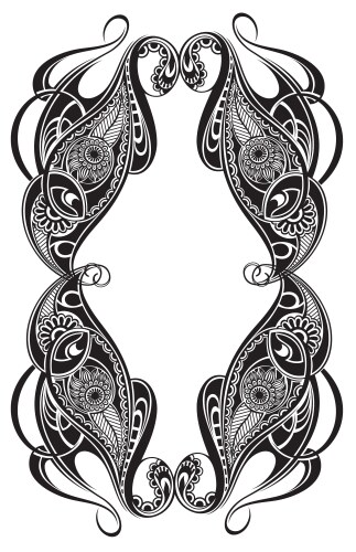 Decorative vintage frame Royalty Free Vector Image