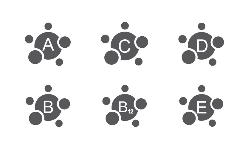 Vitamin Multi Complex Icons – Royalty-Free Vector | VectorStock