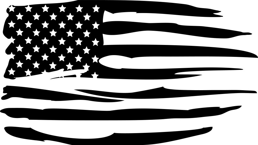 Grunge USA Flag Vector Image