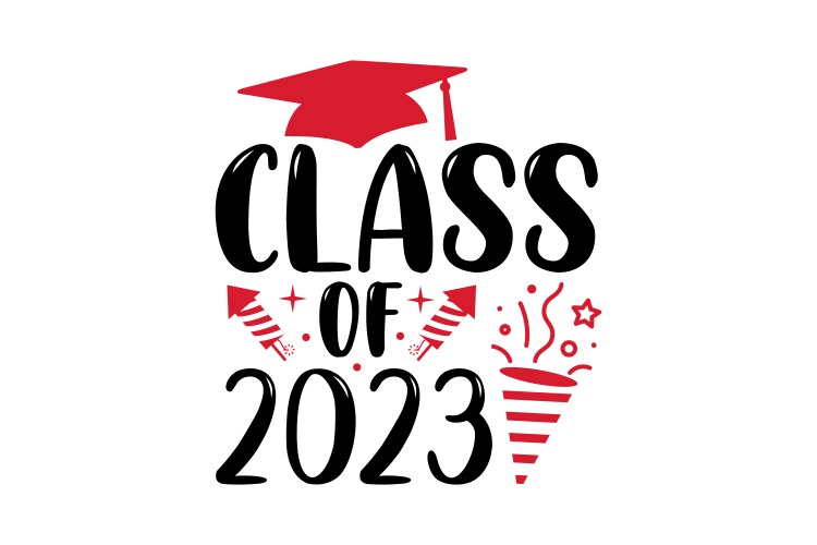 Class of 2023 Celebration Vector Image