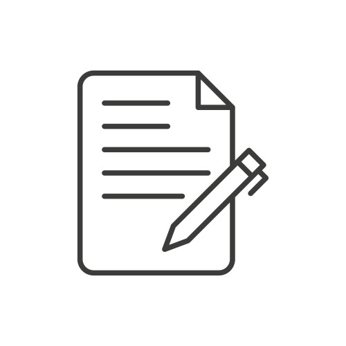 Form icon set contact page symbol order Royalty Free Vector
