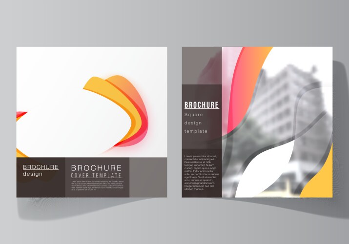 Magazine template with two pages Royalty Free Vector Image