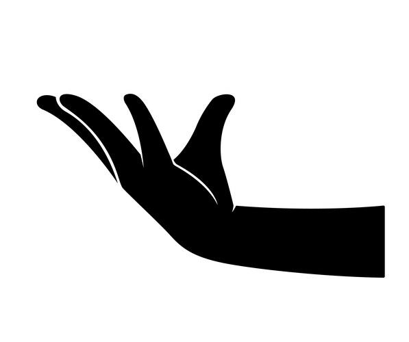 Hand holding symbol Vector Image