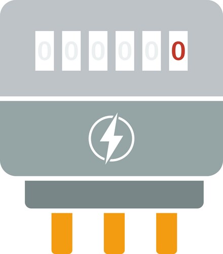 Electric meter icon Royalty Free Vector Image - VectorStock
