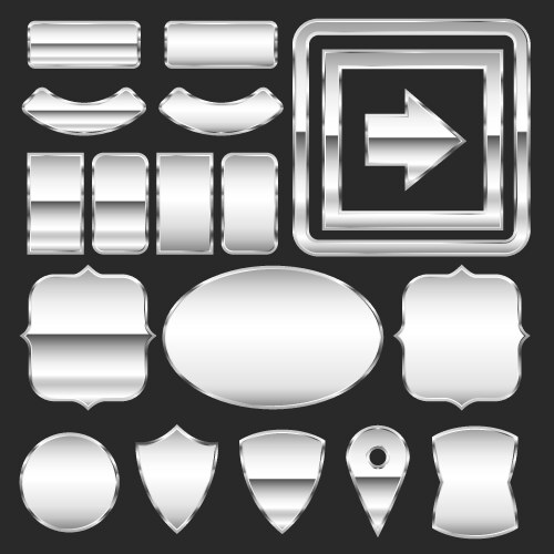 Metal button Royalty Free Vector Image - VectorStock