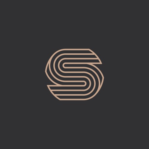 Monogram letter s Royalty Free Vector Image - VectorStock