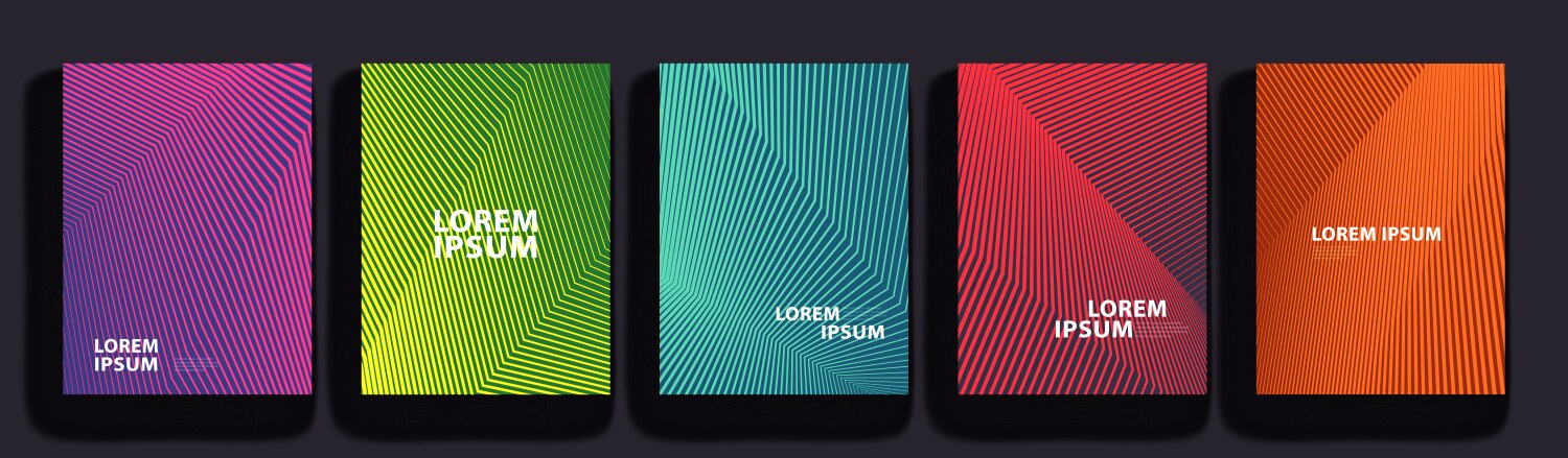 Simple modern covers template design set Vector Image