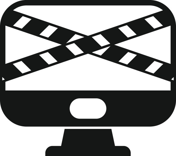 Restricted access computer screen showing security vector image