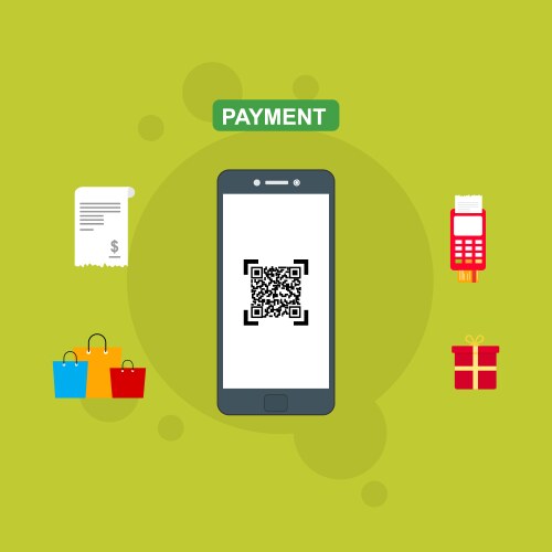 Concept online and mobile payments for web page vector image