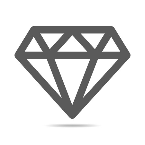 Triangle shape diamond logos Vector Images & Graphics for Commercial ...