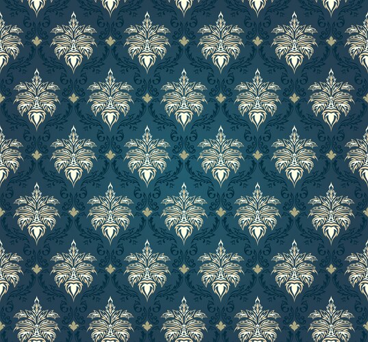Css Damask Pattern Seamless damask pattern Royalty Free Vector Image