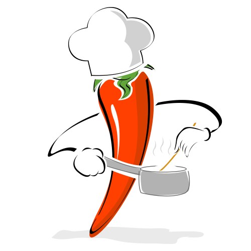 Insect chef cooking food Royalty Free Vector Image