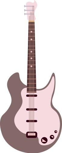 Vintage american electric guitar Royalty Free Vector Image